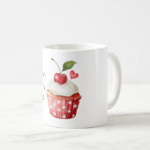 Love Cherry On Top Valentine's Day Kaffeetasse (VorderseiteRechts)