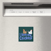 Love Chickens Magnet (In Situ (Geschirrspüler))