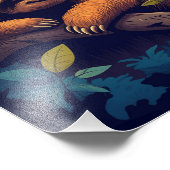 Love Chillout Sloth Fotodruck (Ecke)