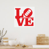 LOVE Chiropractic Square Poster (Küche)