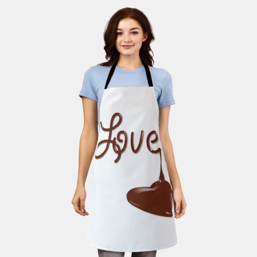 Love chocolate heart schürze (Getragen)