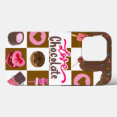 Love Chocolate" Sweet Treats iPhone 13 Case – Brow (Rückseite (Horizontal))