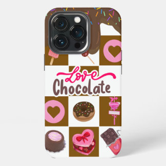 Love Chocolate" Sweet Treats iPhone 13 Case – Brow Pro Hülle