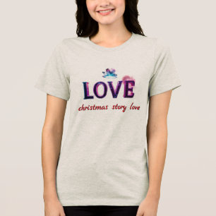 „LOVE – Christmas Story Love“ Tri-Blend Shirt