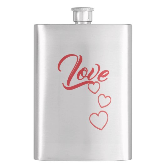 Love Classic Flask Flachmann (Vorderseite)