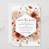 Love Classic Terracotta Wedding Save The Date (Vorderseite)