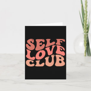 Love Club Selbstliebe Inspirierender Spruch  Karte