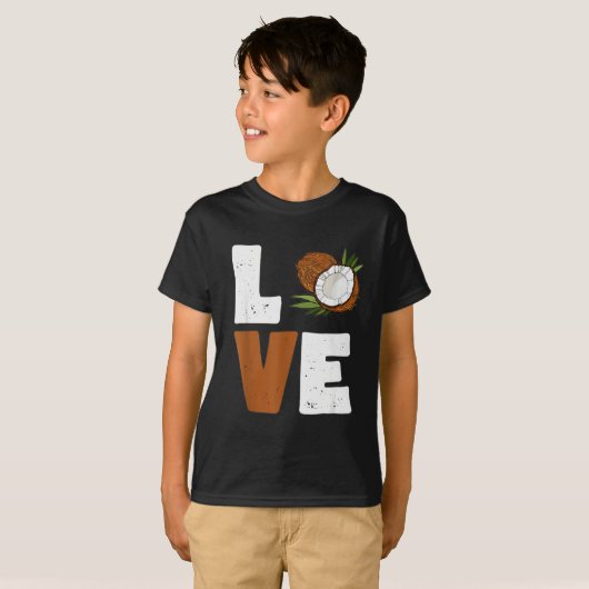 Love Coconut Women Shirt Coconut Lovers For Kids A (Vorne ganz)