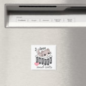 Love Coffee and Cats Cute Magnet (In Situ (Geschirrspüler))