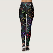 Love Colored Hearts Leggings (Rückseite)