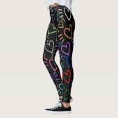 Love Colored Hearts Leggings (Links)