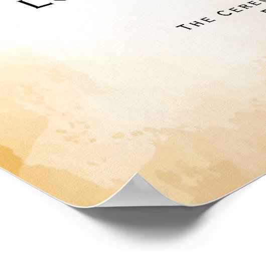 Love Commitment - Hochzeitszertifikat Poster (Ecke)