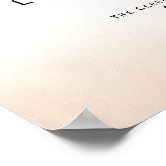 Love Commitment - Hochzeitszertifikat Poster (Ecke)