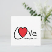 Love conquers all. Liefde overwint alles of altijd (Stehend Vorderseite)