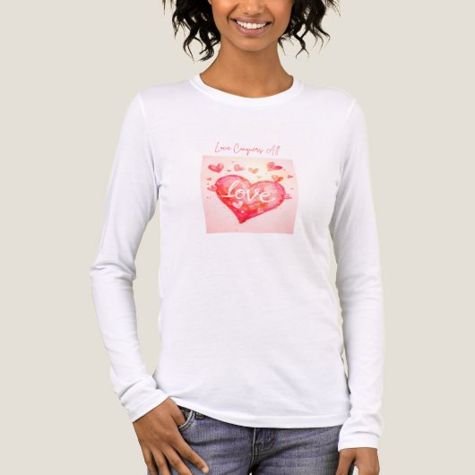 Love Conquers All – Women’s Long Sleeve  Tri-Blend Shirt (Vorderseite)