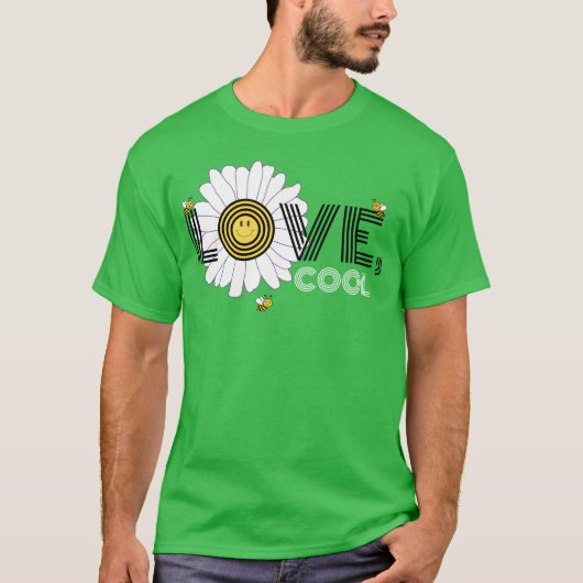 LOVE COOL Retro T-Shirt (Vorderseite)