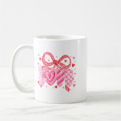 Love Coquette Bow Leopard Hearts Valentine Women G Kaffeetasse (Links)