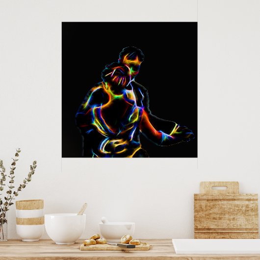 Love Couple Poster (Küche)