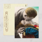Love Couple Vintag Postcard Postkarte (Vorne/Hinten)
