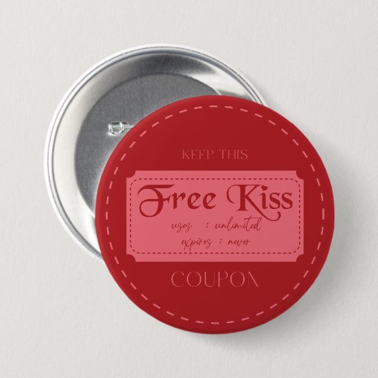 Love Coupon  Button (Vorne & Hinten)