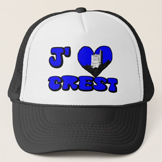 Love CREST blue Truckerkappe (Vorderseite)