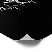 Love Cricket - Bowling Heartbeat Funny Cricket  Poster (Ecke)