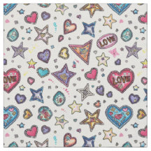 Love & Crystals | Crystal Hearts Nahtloses Muster