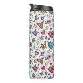 Love & Crystals | Crystal Hearts Thermal Tumblers Thermosbecher (Nach rechts gedreht)