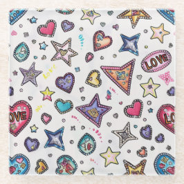 Love & Crystals | Photo Coaster Glasuntersetzer