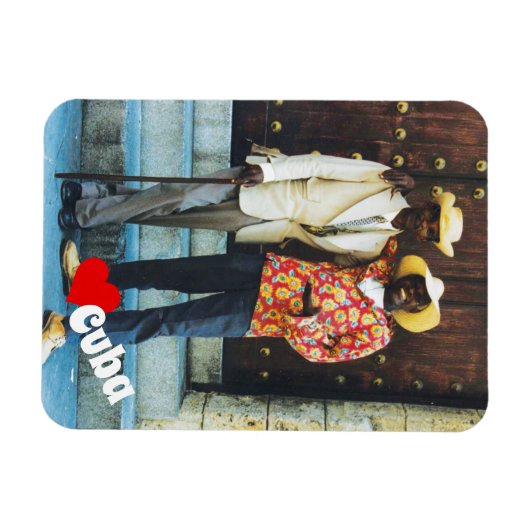 Love Cuba, Cuban Men Magnet (Horizontal)