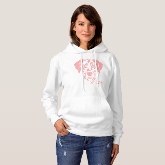 Love Dalmata Hoodie (Vorne ganz)