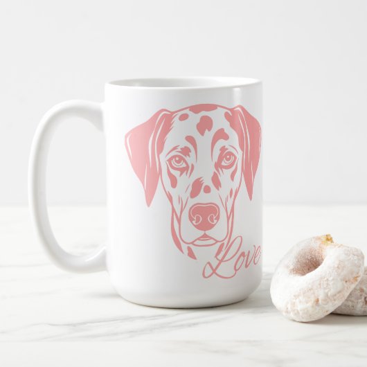 Love Dalmata Kaffeetasse (Mit Donut)