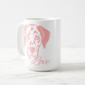 Love Dalmata Kaffeetasse (Vorderseite Links)
