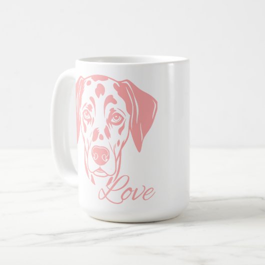 Love Dalmata Kaffeetasse (Vorderseite Links)