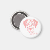 Love Dalmata Magnet (Vorderseite/Rückseite)