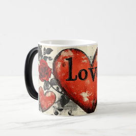 Love dark valentines day verwandlungstasse