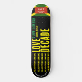 LOVE DECADE 8 1/4" Skateboard Deck (Vorderseite)
