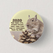 LOVE ♡ DEGU　2020 BUTTON (Vorderseite)