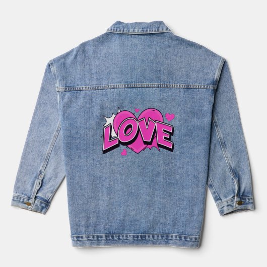 LOVE Denim Jacke (Rückseite)