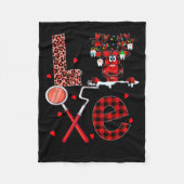 Love Dental Christmas Reindeer Dental Squad Xmas D Fleecedecke (Vorderseite)