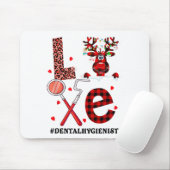 Love Dental Christmas Reindeer Dental Squad Xmas D Mousepad (Mit Mouse)
