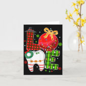 Love Dental Life Bauble Tooth Dentist Fall Christm Karte (Gelbe Blume)