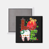 Love Dental Life Bauble Tooth Dentist Fall Christm Magnet (Vorderseite/Rückseite)