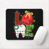 Love Dental Life Bauble Tooth Dentist Fall Christm Mousepad (Mit Mouse)