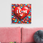 Love design Canvas Print Leinwanddruck (Insitu (Wohnzimmer))