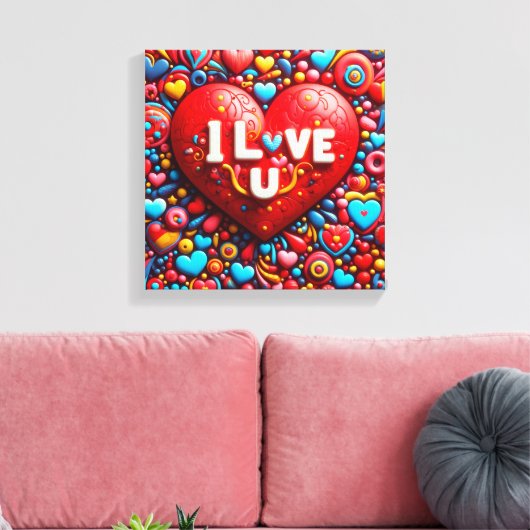Love design Canvas Print Leinwanddruck (Insitu (Wohnzimmer))