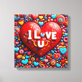 Love design Canvas Print Leinwanddruck