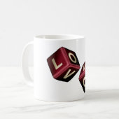 love dice kaffeetasse (Vorderseite Links)