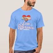 Love Differences retro T-Shirt (Vorderseite)