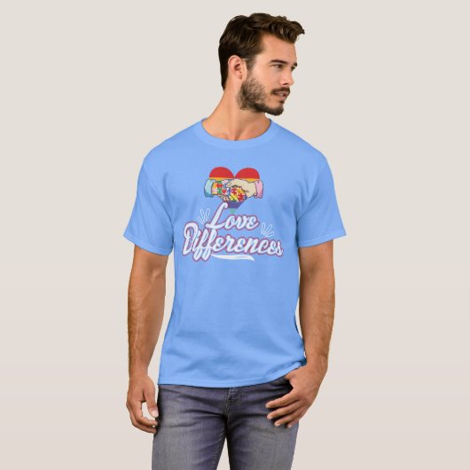 Love Differences retro T-Shirt (Vorne ganz)